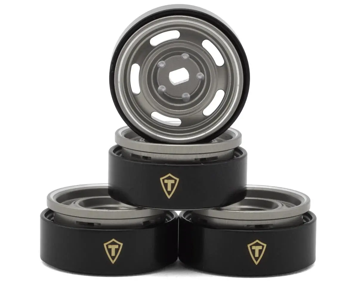 Treal Hobby 0.7" 5-Slot Aluminum Micro Rock Crawler Beadlock Wheels (Choose Color) (4) (8G Ea) 2