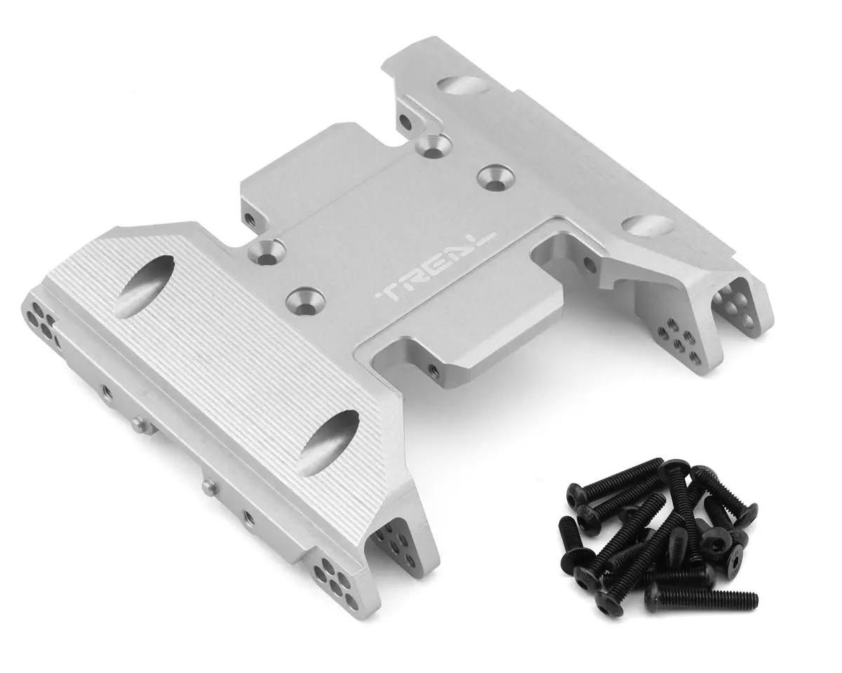 Treal Hobby Scx6 Aluminum Center Skid Plate (Silver) 1