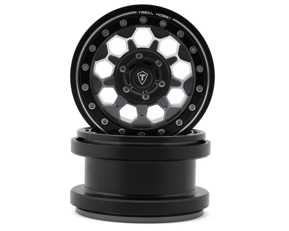 Treal Hobby Type B 2.9" 10-Hole Honeycomb Beadlock Wheels (Choose Color) (2) (237G) 1