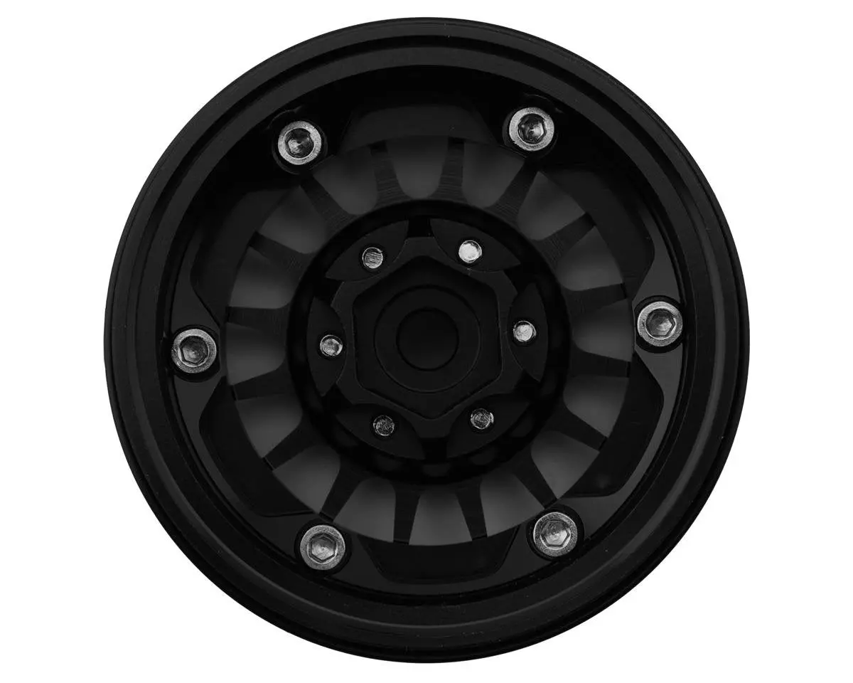 Treal Hobby Type N 1.9" Multi-Spoke Beadlock Wheels (Black) (4) 2