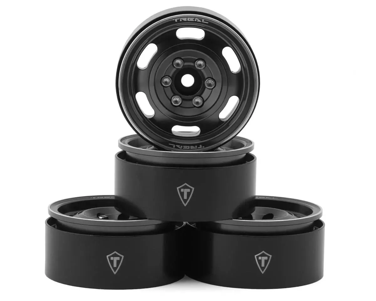 Treal Hobby Type G 1.9" Vintage Wagon Beadlock Wheels (4) (129.5G) 2
