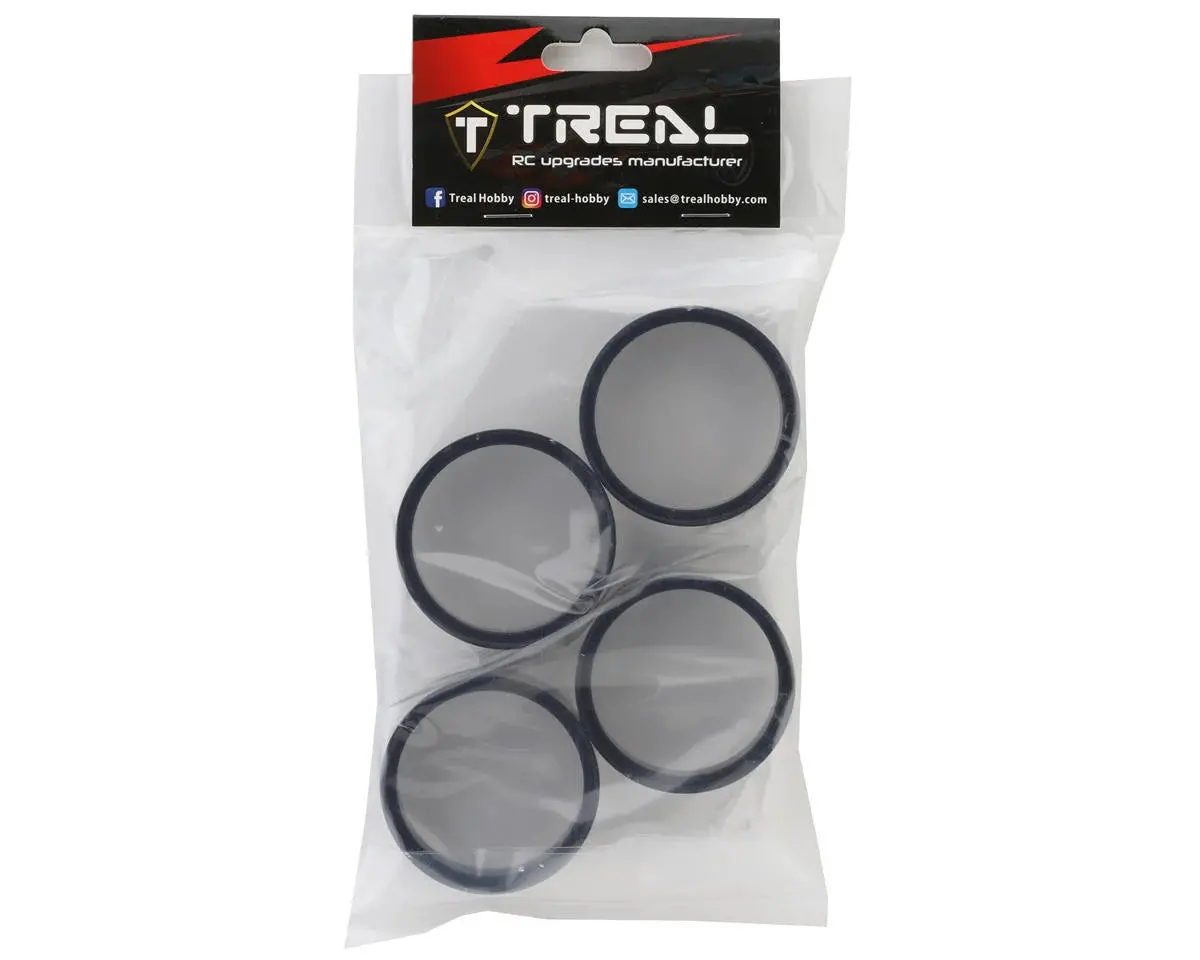 Treal Hobby 1.9" Heavy Iron Beadlock Wheel Rings (4) (78G) 2