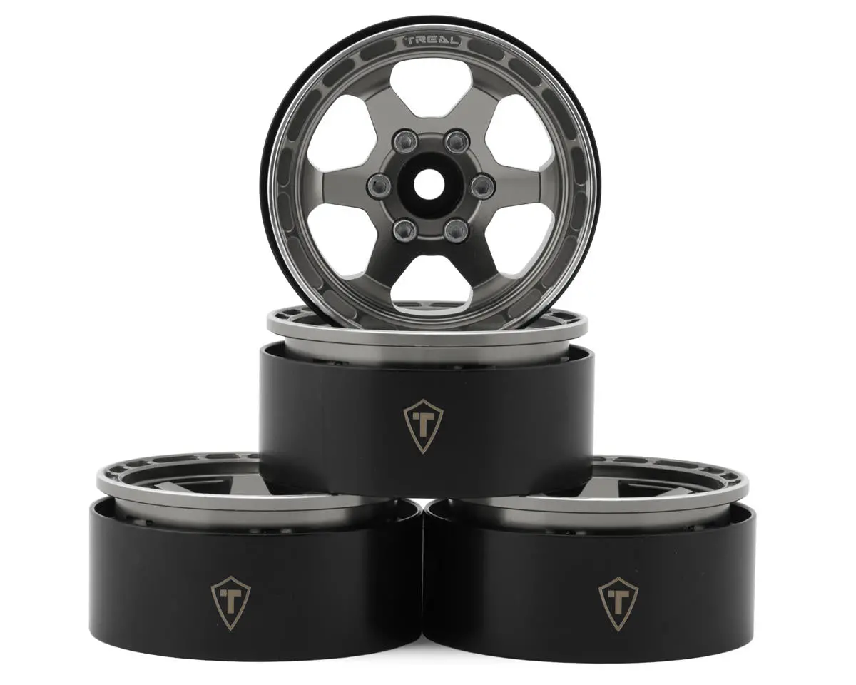 Treal Hobby Type H 1.9" 6-Spoke Beadlock Wheels (4) 2