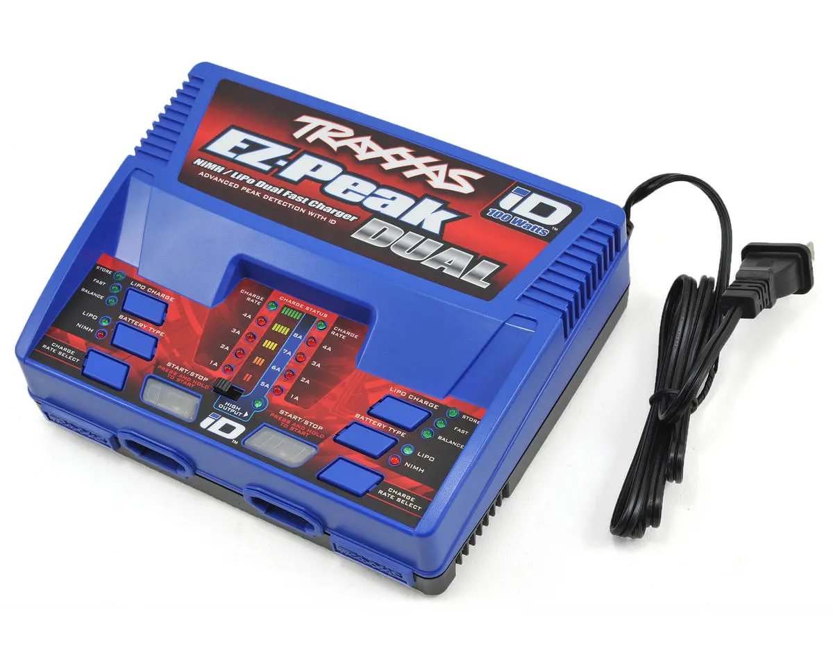 Traxxas Ez-Peak Dual Multi-Chemistry Battery Charger W/Auto Id 3S/8A/100W - Tra2972 1