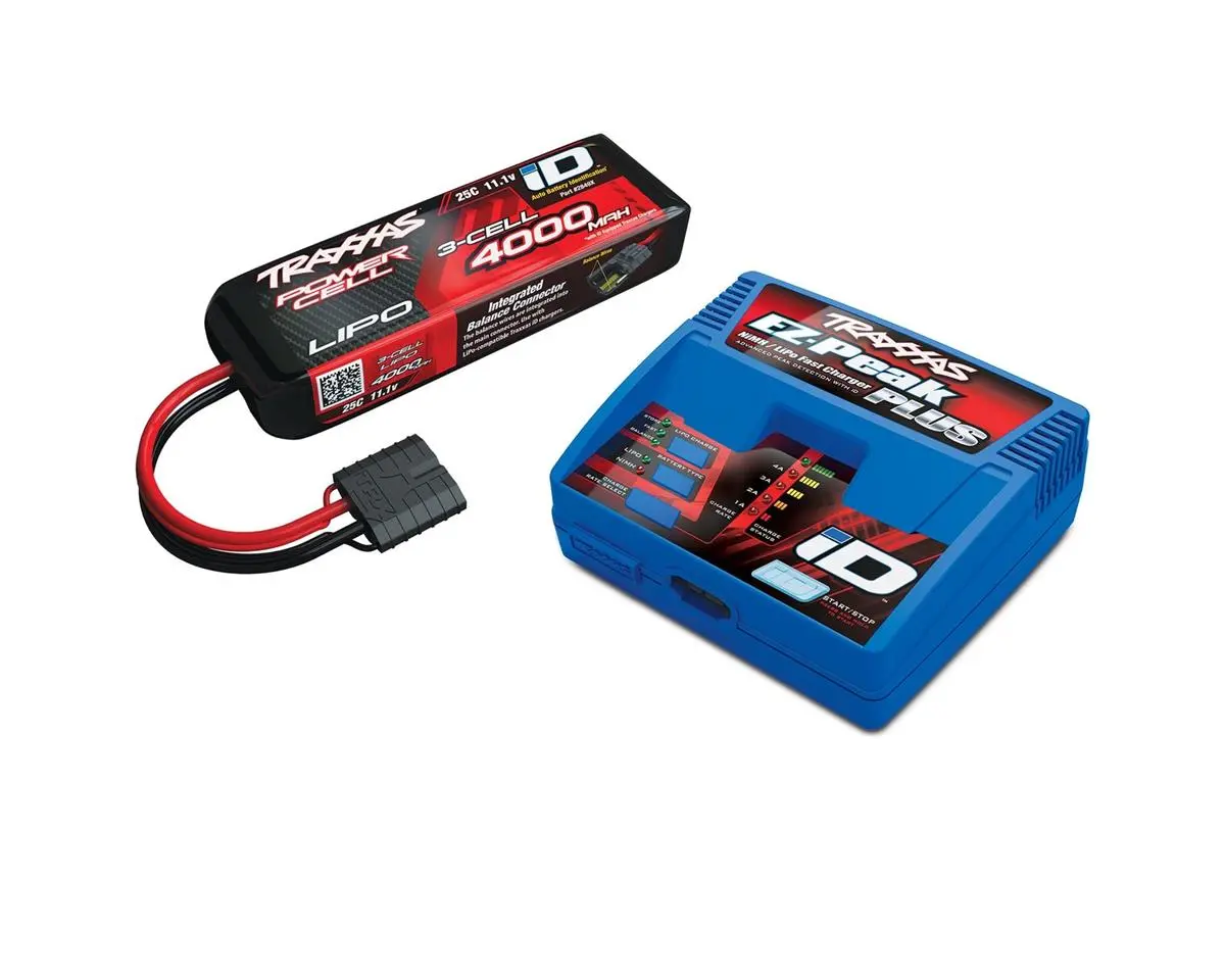 Traxxas Ez-Peak 3S Single "Completer Pack" Multi-Chemistry Battery Charger W/One Power Cell Battery 4000Mah - Tra2994 1