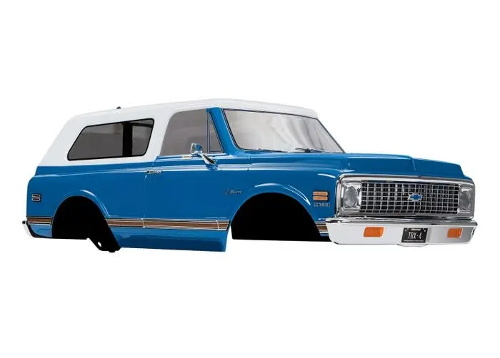 Traxxas Body Chevrolet Blazer 1972 Blue ( Complete With Parts ) - Tra9111x 1