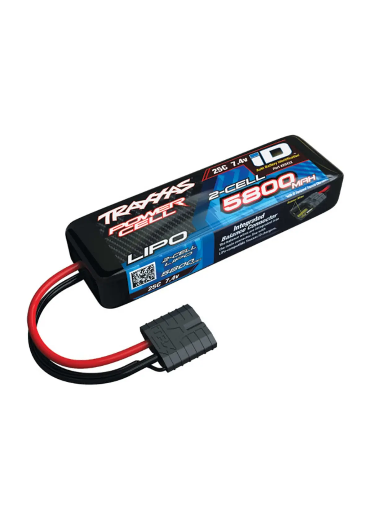 Traxxas 5800Mah 7.4V 2-Cell 25C Lipo Battery - Tra2843x 1