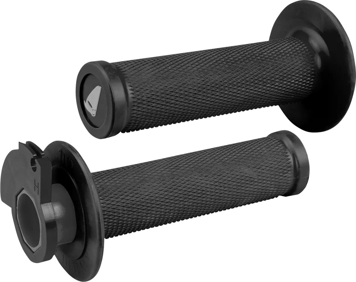 Ufo Ma01828#K Lock-On Grips Black Twist Throttle Dirt Bike Mx 1
