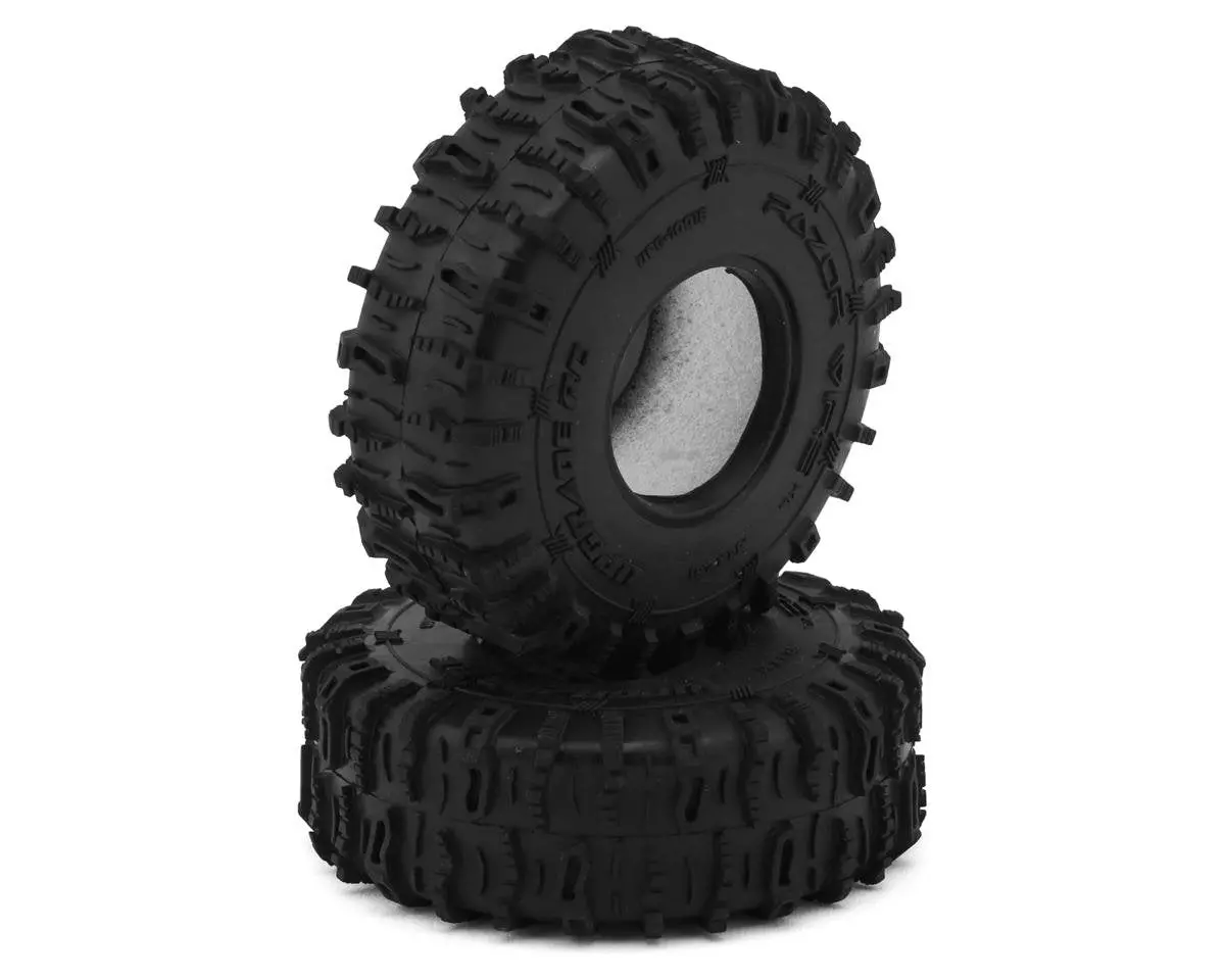 Upgrade Rc Micro Razor Wire Xl 1.0" Class 2 Micro Crawler Tires (2) (64Mm Od) (Super Soft) 1