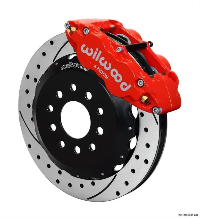 Wilwood Forged Narrow Superlite 6R Front Brake Kit — Big Brake Upgrade (140-9834-Dr) 1