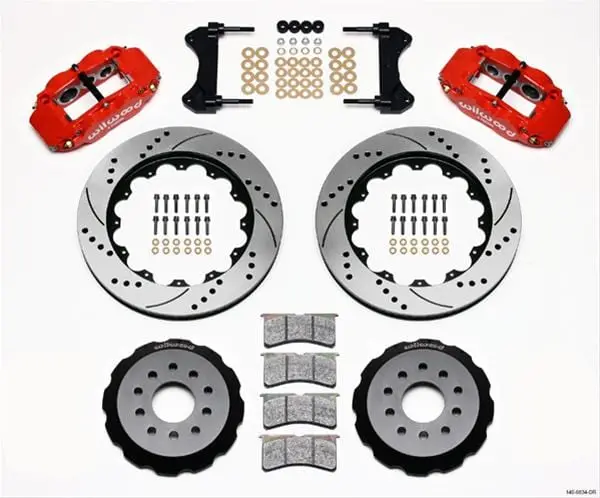Wilwood Forged Narrow Superlite 6R Front Brake Kit — Big Brake Upgrade (140-9834-Dr) 2