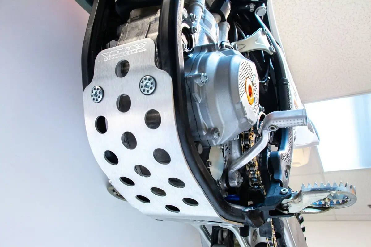 Works Aluminum Skid Plate For Ktm, Husqvarna, Gas Gas * Part #10-439 1