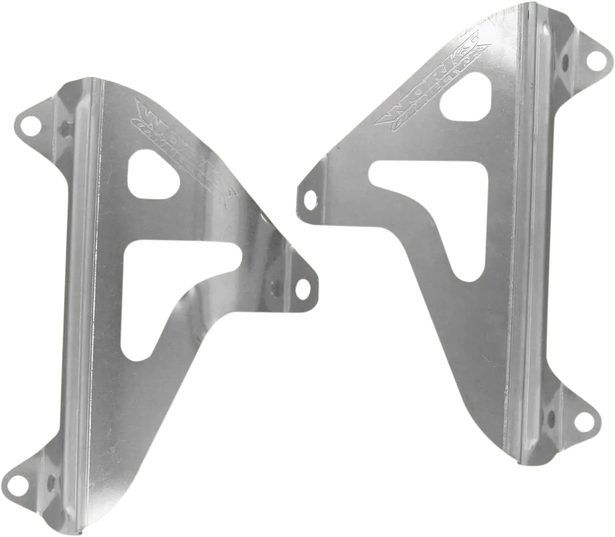 Works Connection 18-074 Radiator Brace Set - Silver - Yamaha Yz250/Yz250x 2002-2024 1