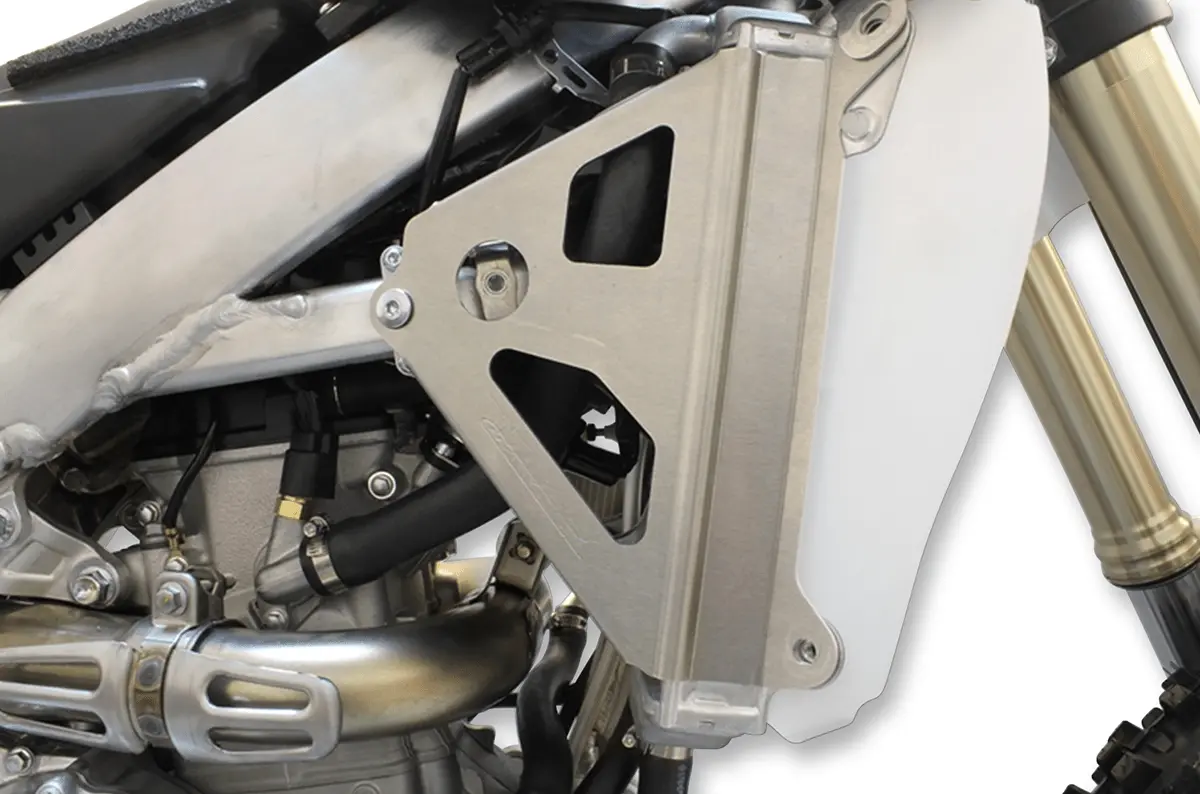 Works Connection 18-268 Radiator Brace Set - Silver - Yamaha Yz450f 2018-2022 1