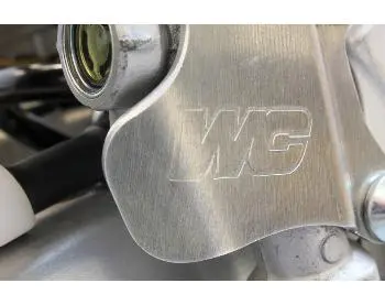 Works Connection - Aluminum Rear Master Cylinder Guard - 15-281 - 2023-2024 Yamaha Yz450f, 2024 Yz250f 1