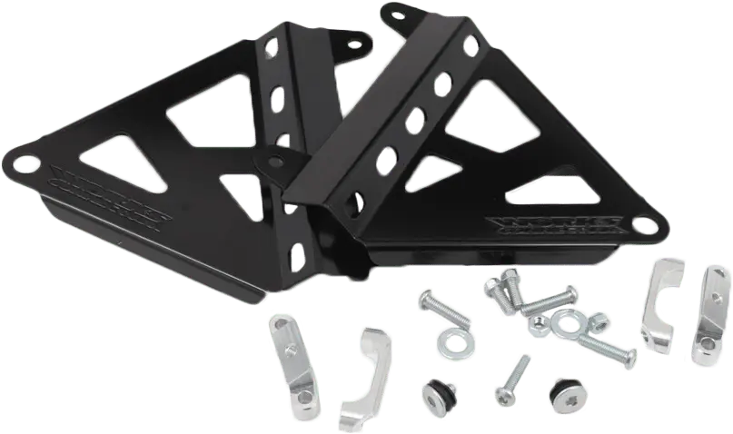 Works Connection Cnc Radiator Brace 2025 Honda Crf250r Crf450r - Black - 18-B711 1