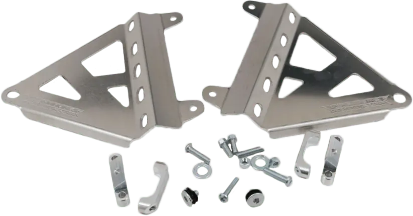 Works Connection - Cnc Radiator Brace Honda Crf250r Crf450r 2025 - Silver - 18-711 1