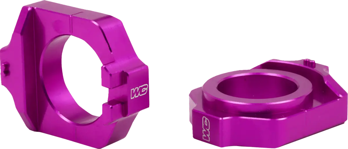 Works Connection Elite Axle Block Kit For Honda 17-P221 - Purple 1