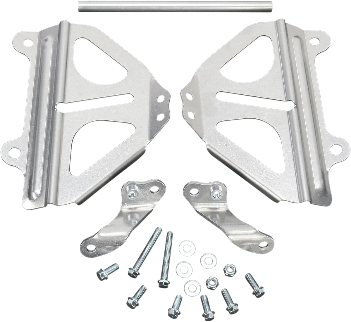Works Connection - Radiator Brace Set Silver - '07–'25 Honda Crf150r - 18-008 1