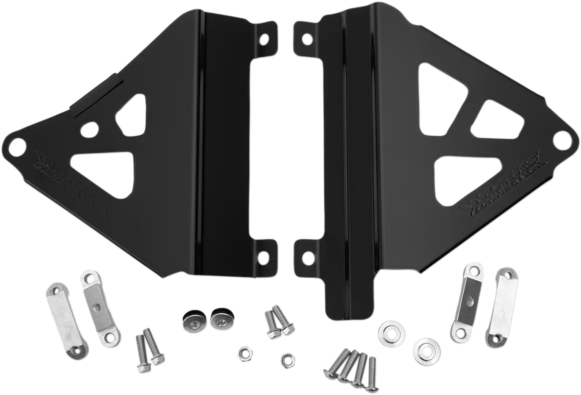 Works Connection Radiator Brace Set - Black - Honda Crf450l Crf450x Crf450rl - 18-B719 1