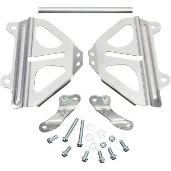 Works Connection Radiator Brace Set - Silver - 18-008 - 2007-2024 Honda Crf150r 1