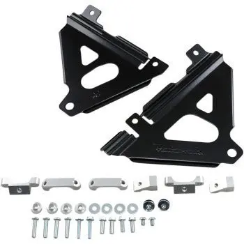 Works Connection Radiator Brace Set – Silver Or Black – 2019-2023 Kawasaki Kx450, 2021-2024 Kx250 2