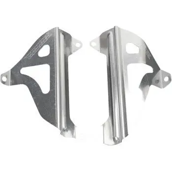 Works Connection Radiator Braces Silver - 2002-2024 Yamaha Yz125, Yz125x 1