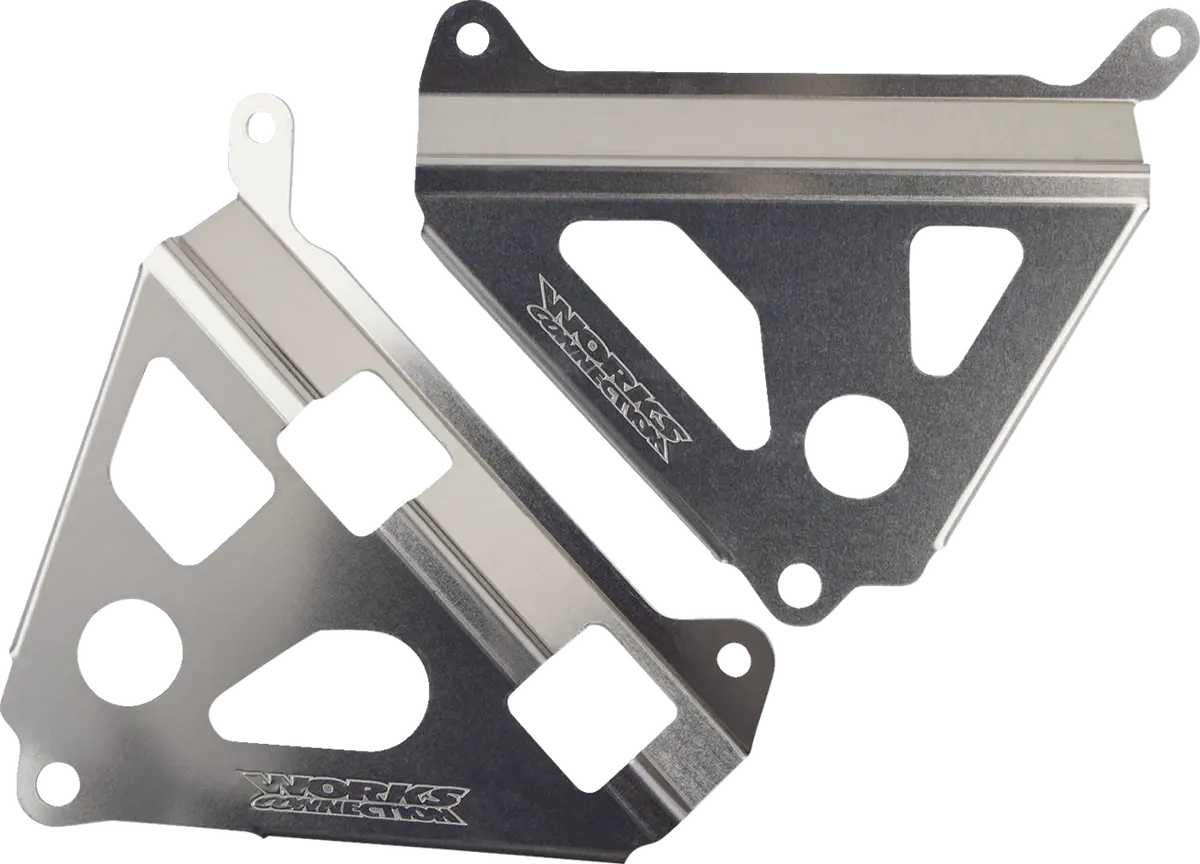 Works Connection Radiator Brace Set - Silver - 2020–2025 Yamaha Yz250fx - 18-181 1