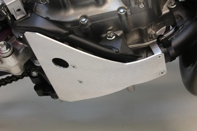 Works Kawasaki Kx Series Skid Plate With Rubber Isolator Mounting System * Part #10-109 1