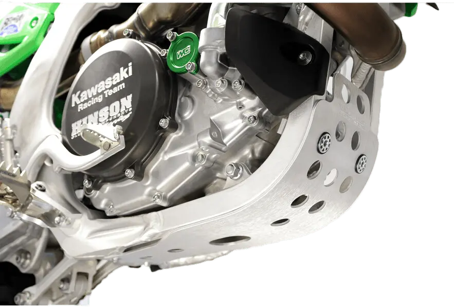 Works Skid Plate For Kawasaki Kx450f 2024-2025 * Durable Aluminum Frame Protection 1