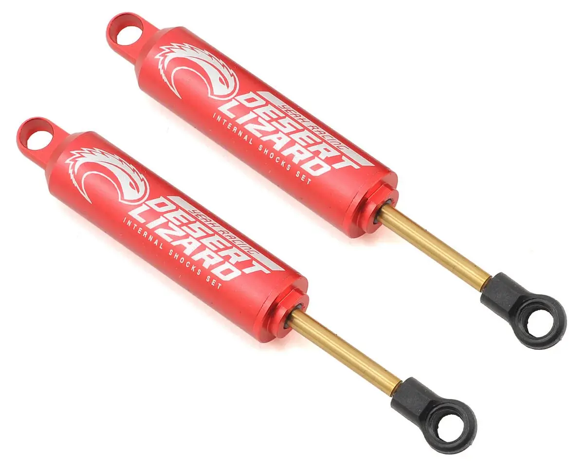 Yeah Racing 90Mm Desert Lizard Two Stage Internal Spring Shock (2) (Red) - Yea-Ddl-090Rd 1
