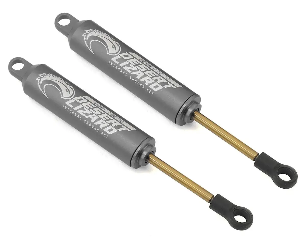 Yeah Racing 100Mm Desert Lizard Two Stage Internal Spring Shock (2) (Gun Metal) - Yea-Ddl-100Gm 1