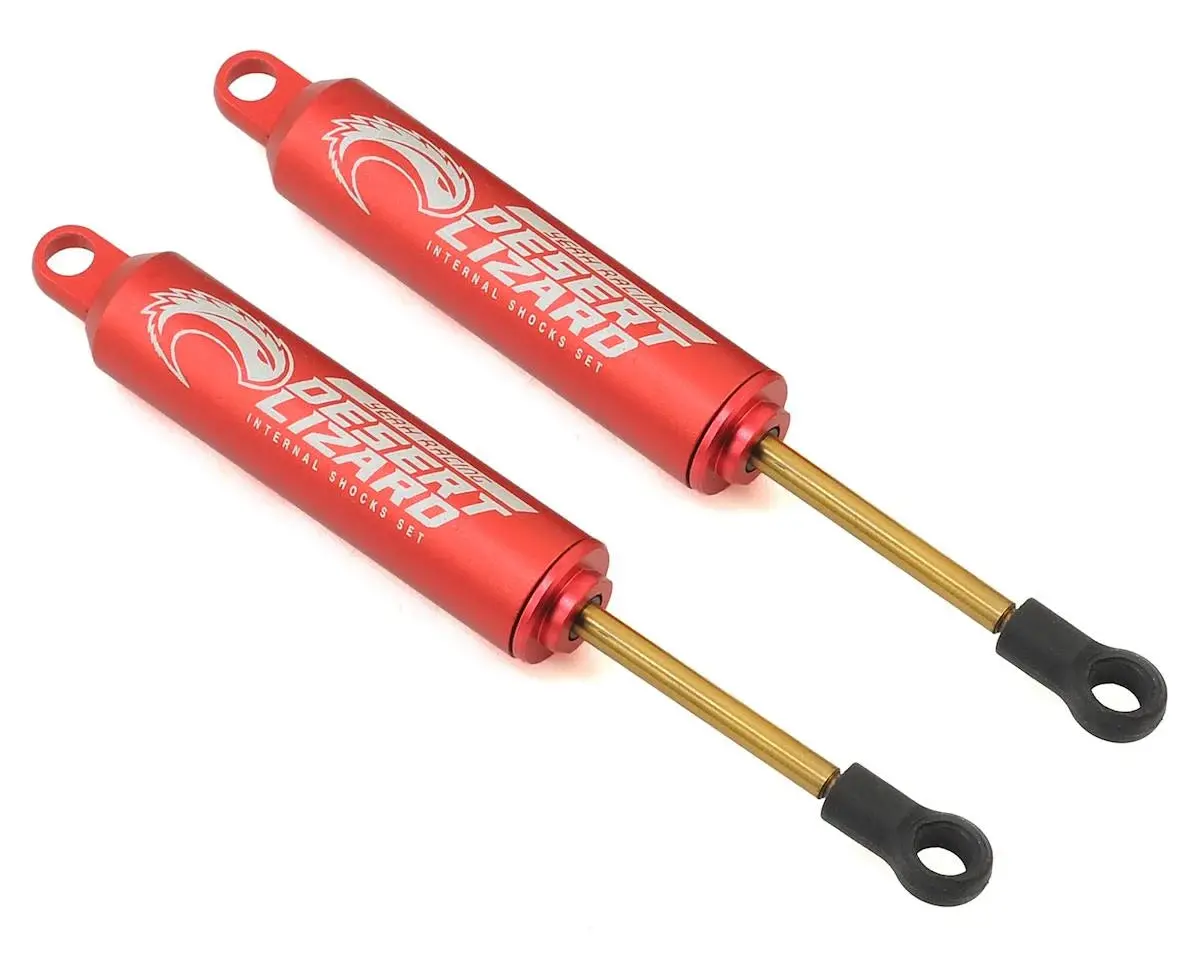 Yeah Racing 100Mm Desert Lizard Two Stage Internal Spring Shock (2) (Red) - Yea-Ddl-100Rd 1