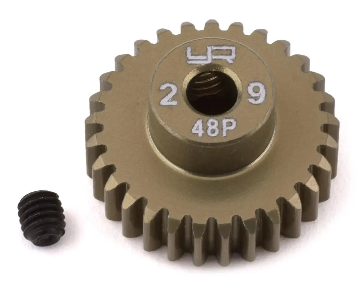 Yeah Racing 48P Hard Coated Aluminum Pinion Gear (29T) - Yea-Mg-48029 1