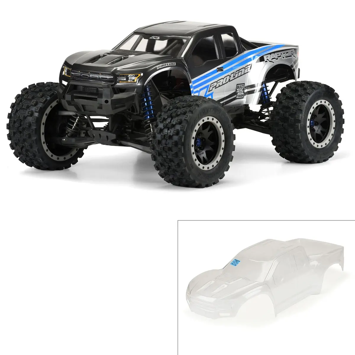 1/5 Pre-Cut 2017 Ford F-150 Raptor Clear Body: X-Maxx - Pro348217 1