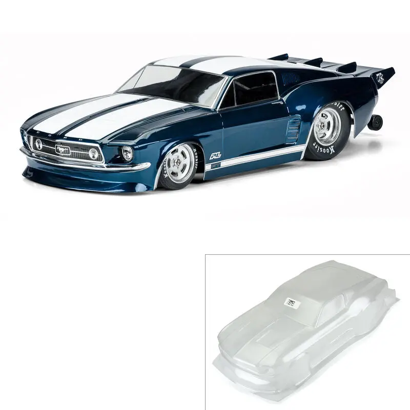 1/10 1967 Ford Mustang Clear Body: Drag Car - Pro357300 1