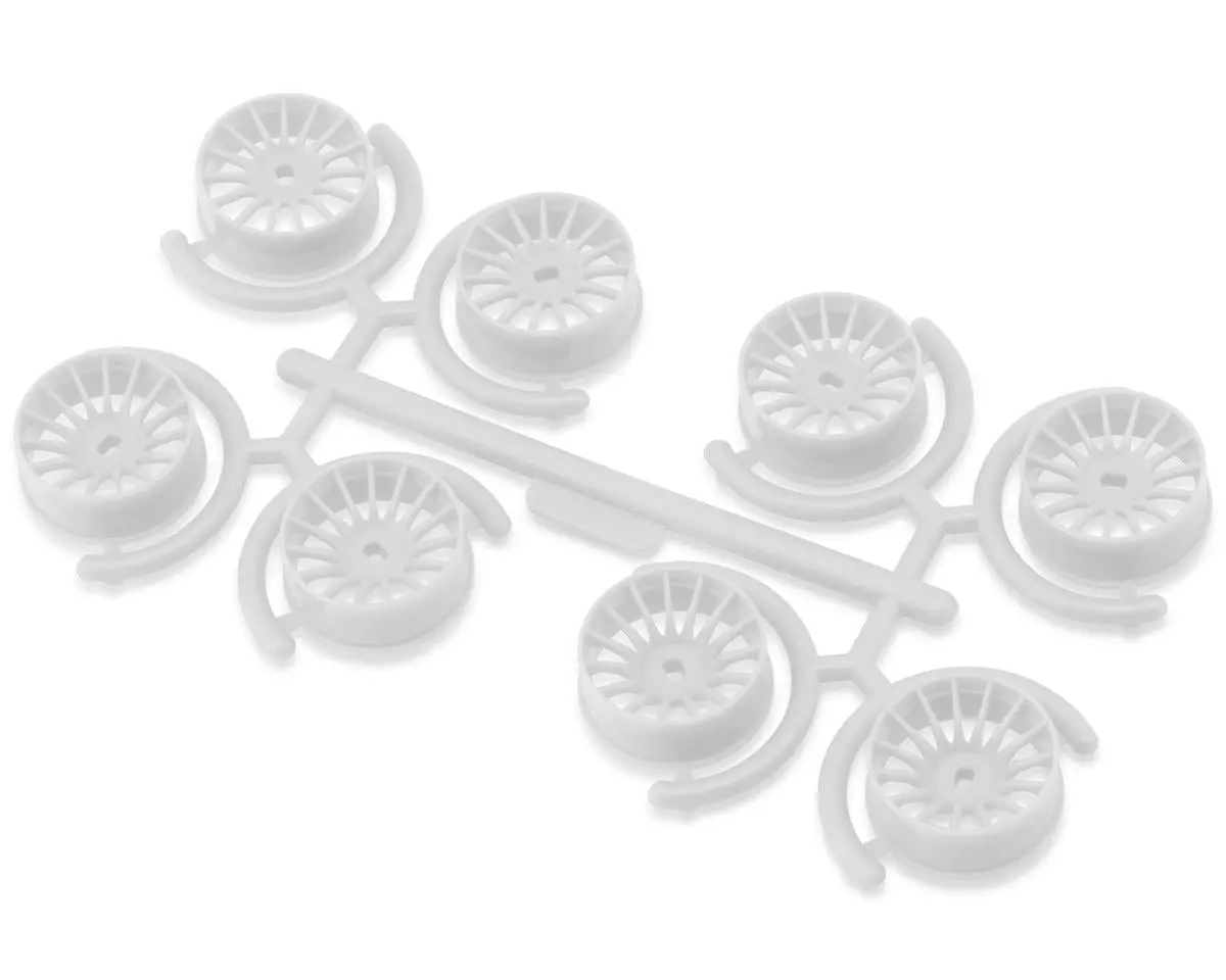 Yeah Racing Mini-Z Awd 8.5Mm Multi-Spokes Narrow Wheel Set (Florescent Pink) (0Mm/+1Mm/+2Mm/+3Mm) 1