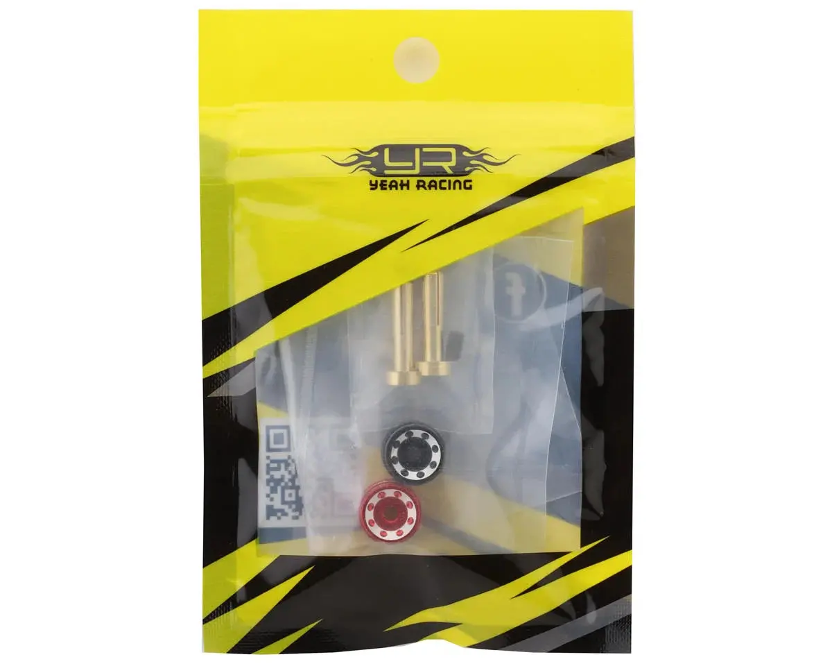 Yeah Racing Heatsink Bullet Plug Grips W/4Mm Bullets (Black/Red) - Yea-Wpt-0159 2