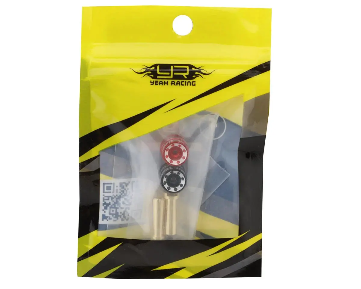 Yeah Racing Heatsink Bullet Plug Grips W/5Mm Bullets (Black/Red) - Yea-Wpt-0160 2
