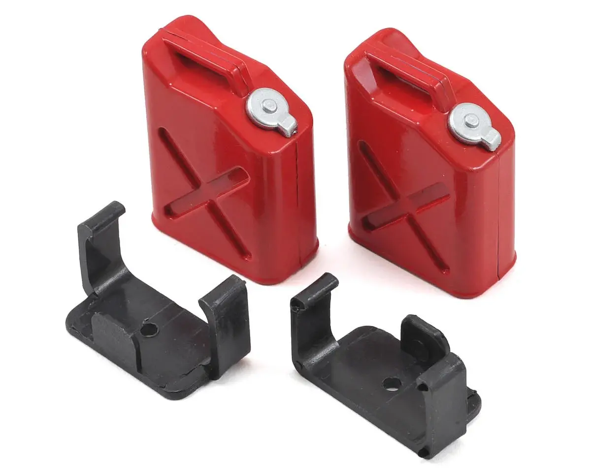 Yeah Racing 1/10 Crawler Scale "Jerry Can" Accessory Set (Fuel Cans) (Red) - Yea-Ya-0355 1