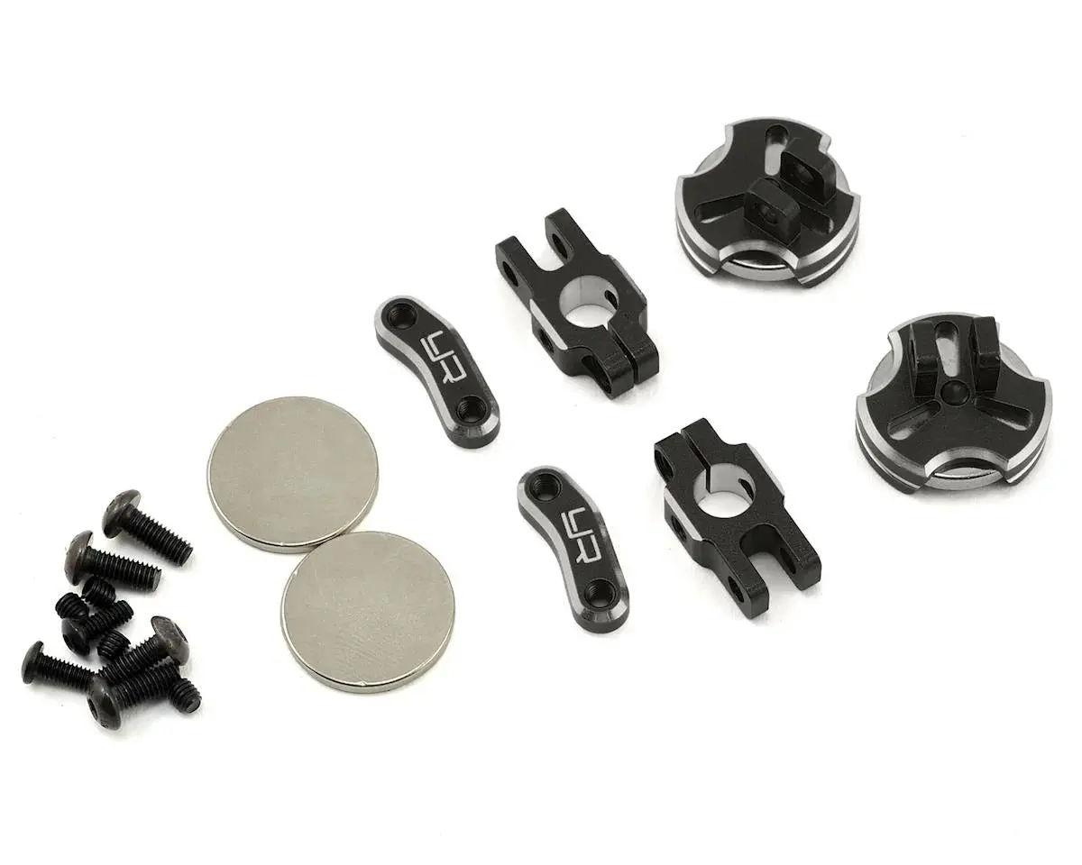 Yeah Racing Aluminum Cnc Magnetic Invisible Body Mount (Black) - Yea-Ya-0531Bk 1