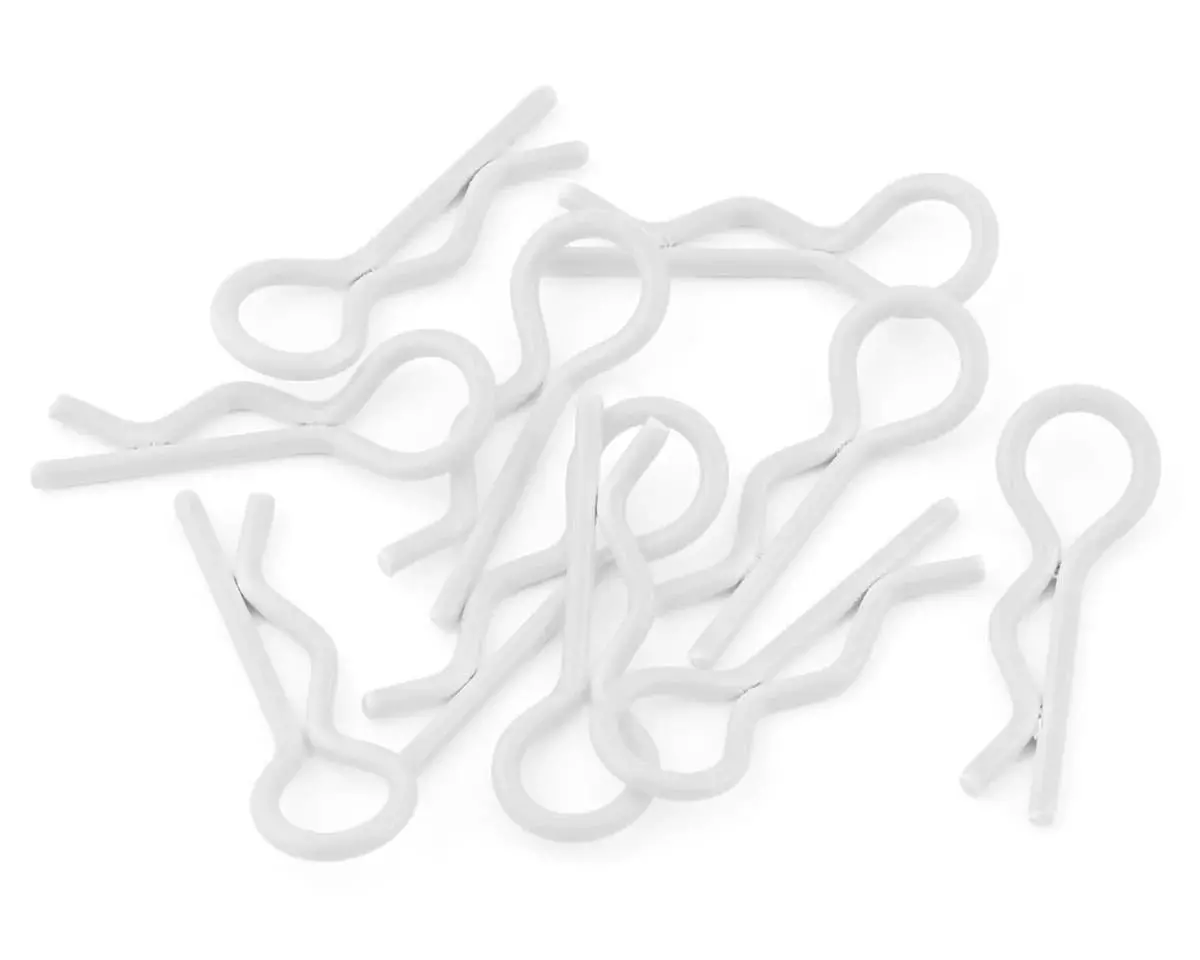 Yeah Racing Body Clips (White) (10) (1/10 Or 1/8 Scale) - Yea-Ya-0594Wt 1