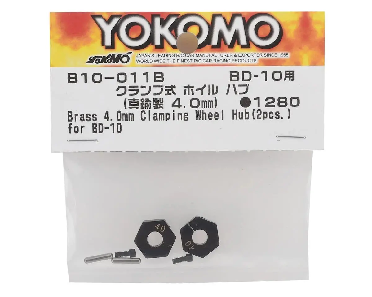 Yokomo Brass Clamp Mount Wheel Hub (4.0Mm) - Yokb10-011Ba 2