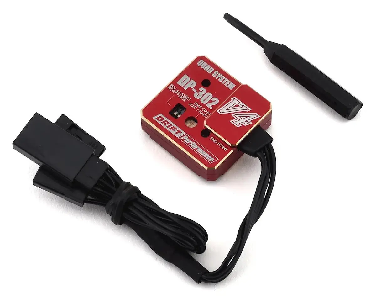 Yokomo Dp-302V4 Drift Steering Gyro (Red) - Yokdpp-302V4rb 1