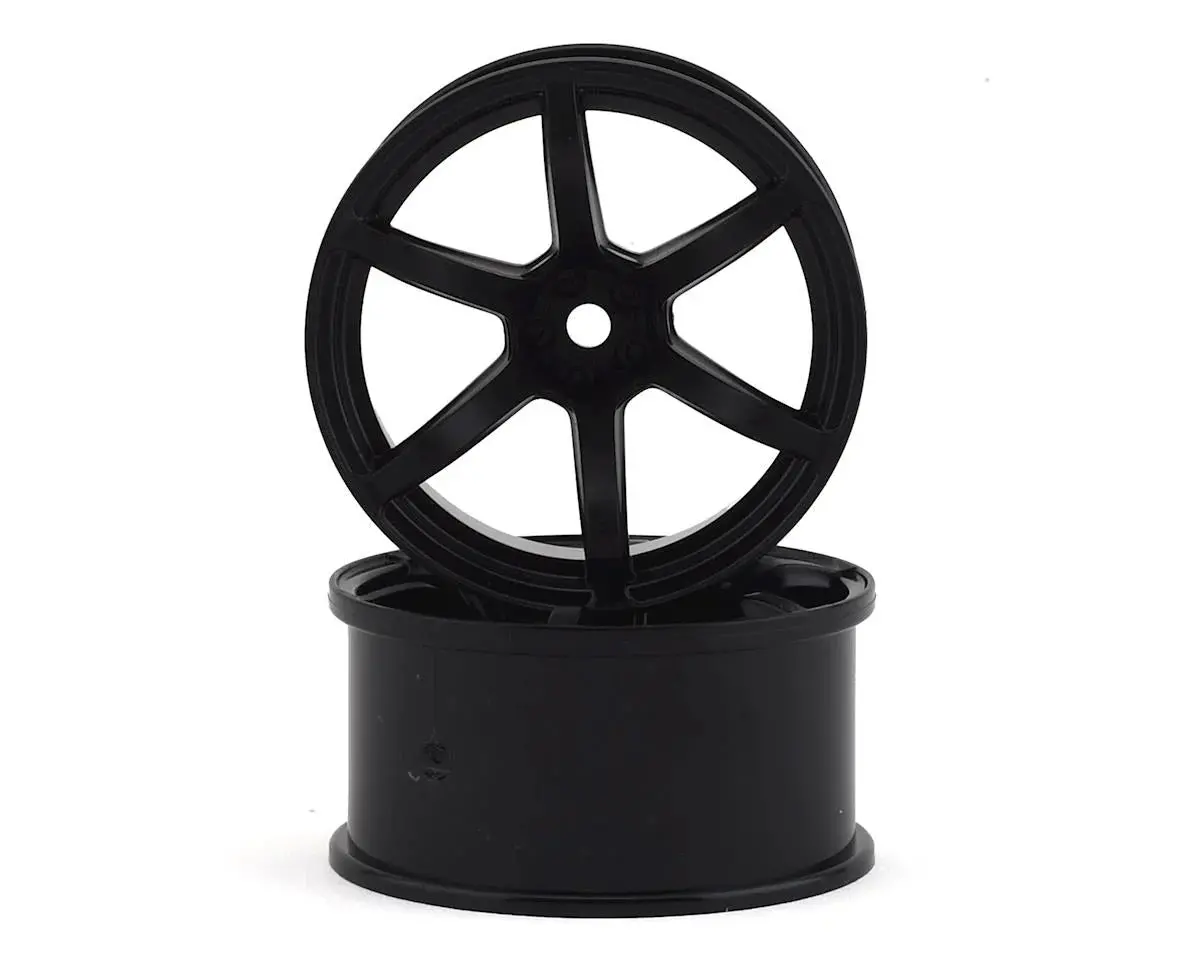 Yokomo 12Mm Hex Racing Performer Drift Wheels (Black) (2) (8Mm Offset) - Yokrp-6213B8a 1
