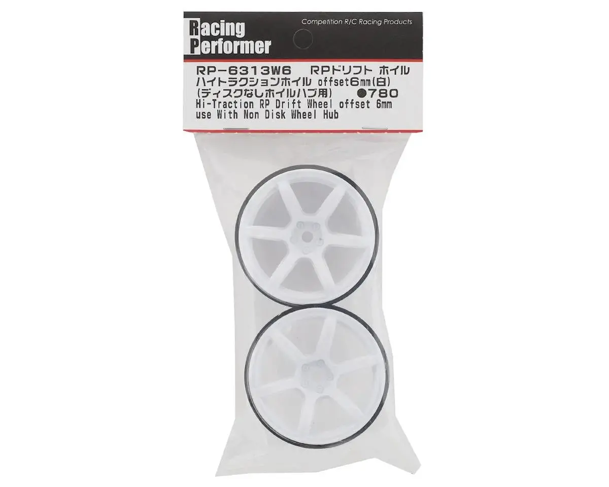 Yokomo 12Mm Hex Racing Performer High Traction Rwd Drift Wheels (2) (6Mm Offset) (Choose Color) 1