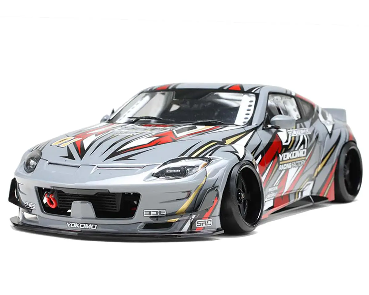 Yokomo 1/10 Pandem Nissan Fairlady Z Rz34 Drift Body W/Light Bracket & Spoiler (Clear) 1