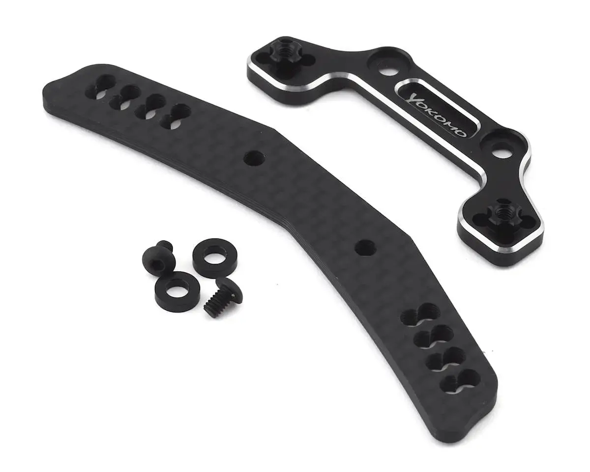 Yokomo Yd-2 Graphite/Aluminum Hybrid Front Shock Tower (Black) - Yoky2-017Agba 1