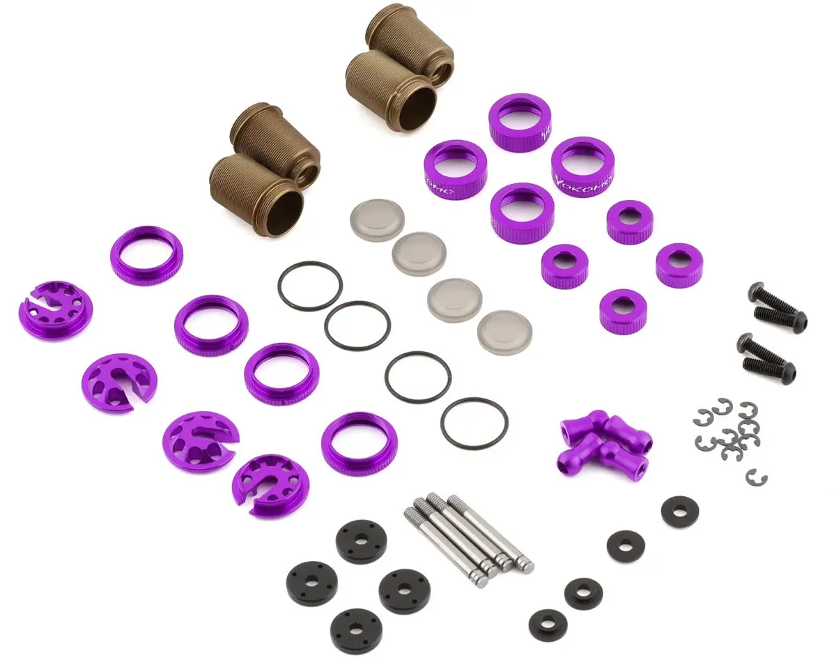 Yokomo Aluminum Slf Big Bore Kashima Coated Drift Shocks Set 2