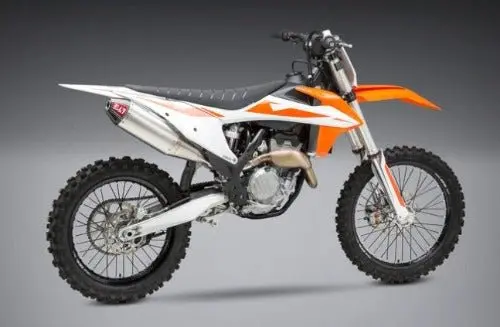 Yoshimura Rs-4 Stainless Slip-On Exhaust, W/ Stainless Muffler – 262532D320 - 2019-2022 Ktm 250 Sx-F, 350 Sx-F, 250 Xc-F, And 350 Xc-F 2
